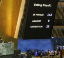 ONU : Vote massif en faveur d’une adhésion de la Palestine