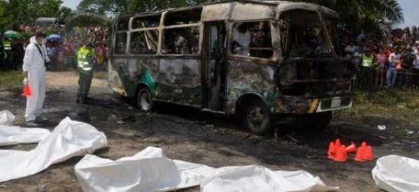 Colombie: 31 enfants périssent dans l’incendie d’un autocar