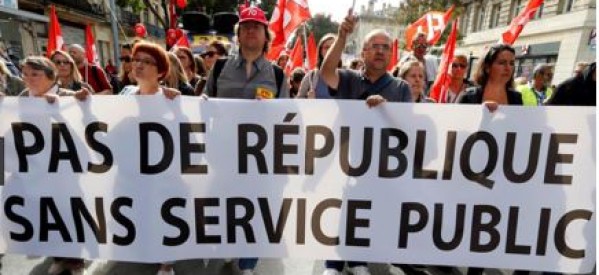 France: Grève des syndicats du secteur public