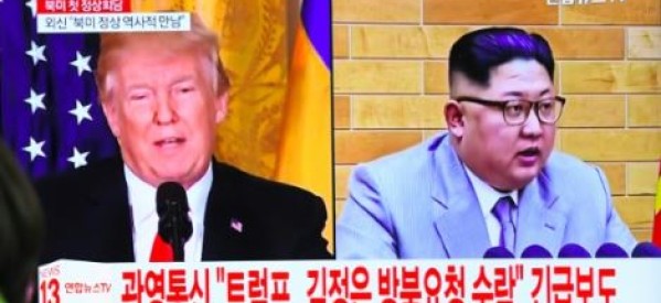 Corée du Nord / Etats-Unis:  Donald Trump accepte l’invitation de Kim Jong Un