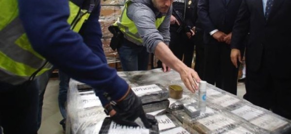 Espagne: Saisie record de 8,7 tonnes de cocaïne en provenance de Colombie