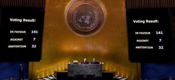 ONU : Adoption « non contraignante » de la résolution proposée par l’Ukraine