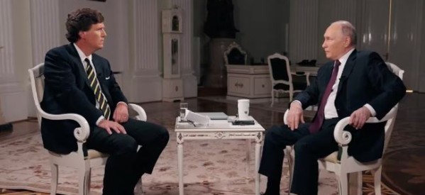 Russie : L’interview de Poutine par un journaliste américain Tucker Carlson dépasse les 150 millions de vues sur le réseau social X