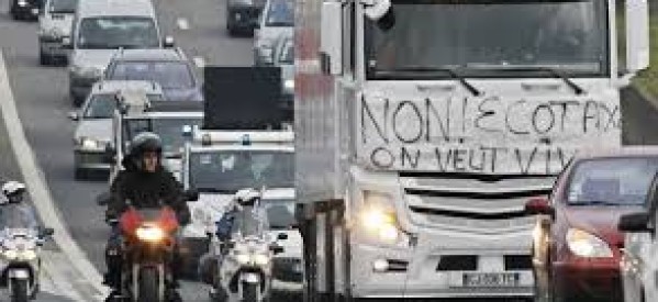 France: forte mobilisation des transporteurs contre l’écotaxe