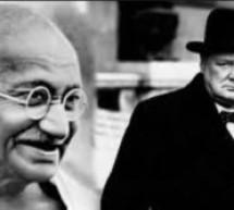 Grande Bretagne: Gandhi prend place à côté de Churchill à Londres