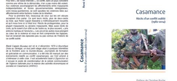 « Casamance : récits d’un conflit oublié (1982-2014) », le nouveau livre de René Capain Bassène est paru à Paris