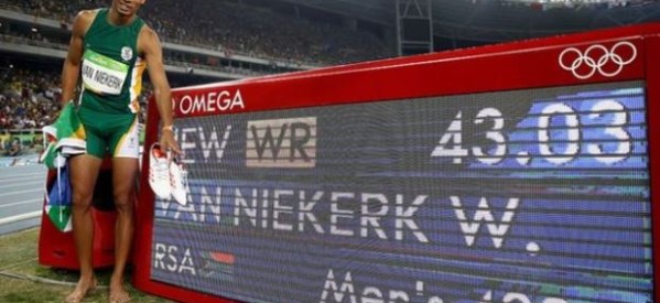 Brésil / Afrique du Sud : Van Niekerk pulvérise le record du monde du 400 m au JO 2016