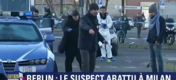 Italie / Allemagne: le suspect de l’attentat de Berlin a été abattu dans une fusillade à Milan