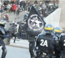 France: Manifestation violente au soir des résultats du premier tour de la présidentielle