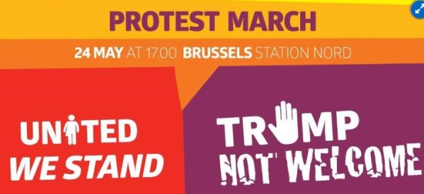 Belgique : Donald Trump décrié par des milliers de manifestants à Bruxelles