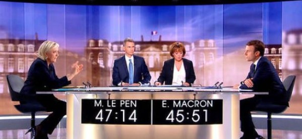 France: Choc virulent du face-à-face entre Le Pen et Macron