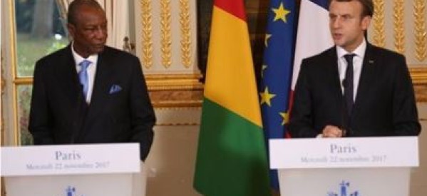 France / Guinée:  Rencontre hier entre Alpha Condé et Emmanuel Macron à Paris