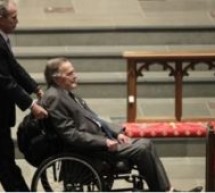 Etats-Unis: L’ex-Président George H. W. Bush hospitalisé au lendemain des funérailles de son épouse