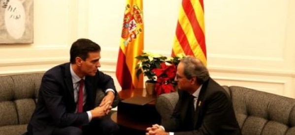 Catalogne / Espagne: Torra et Sánchez se rencontrent à Barcelone