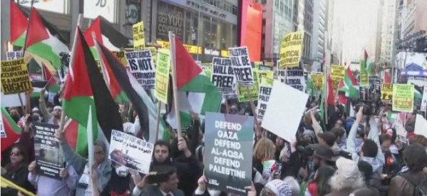 Etats-Unis : Des milliers de manifestants dans les rues de New York scandent « Libérez la Palestine »