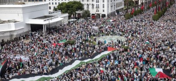 Maroc : Plus de 100 000 manifestants en soutien à la Palestine